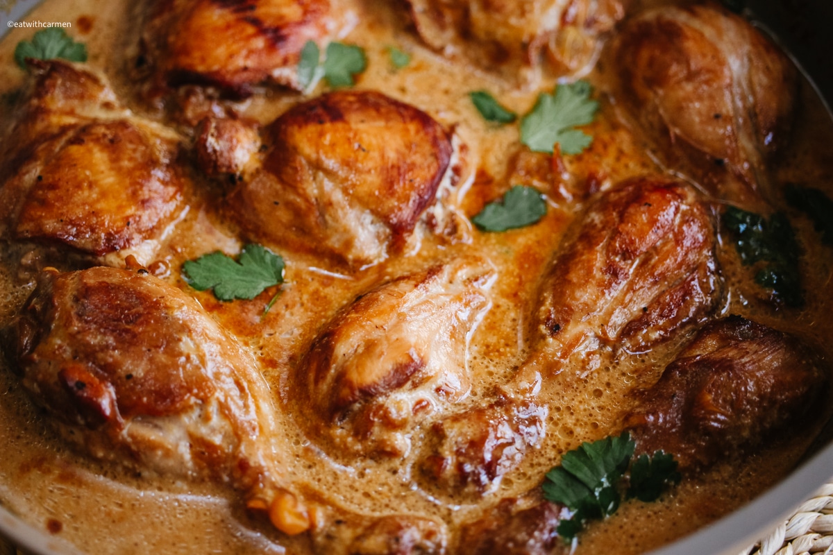 chicken adobo with coconut milk