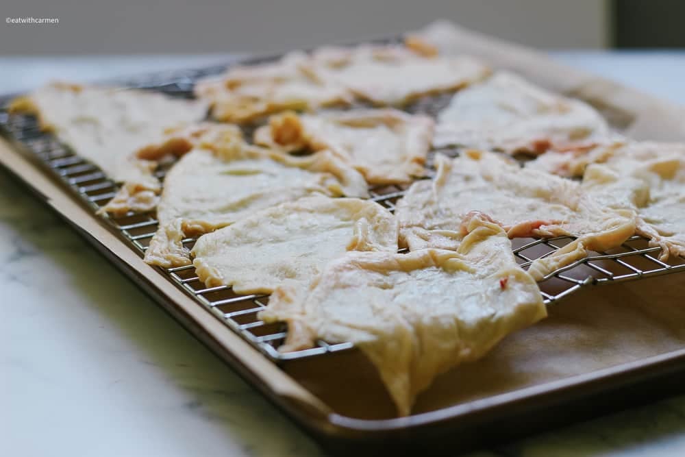 chicken skin chicken skin chicharron