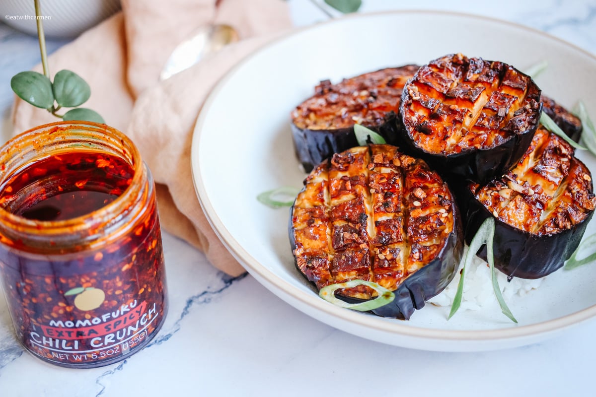 momofuku chili oil air fryer eggplant