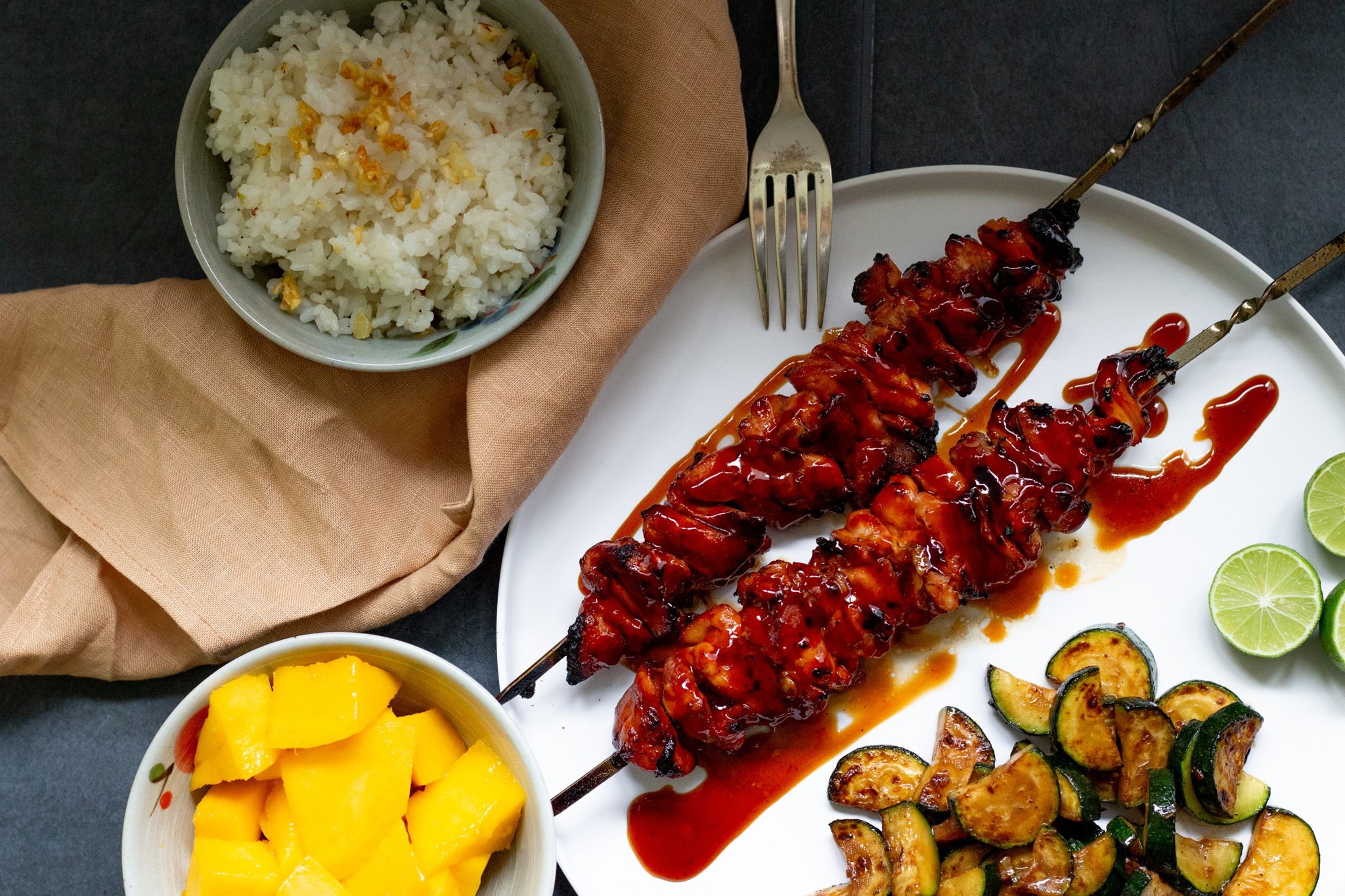 huge contender chicken bbq skewers filipino style