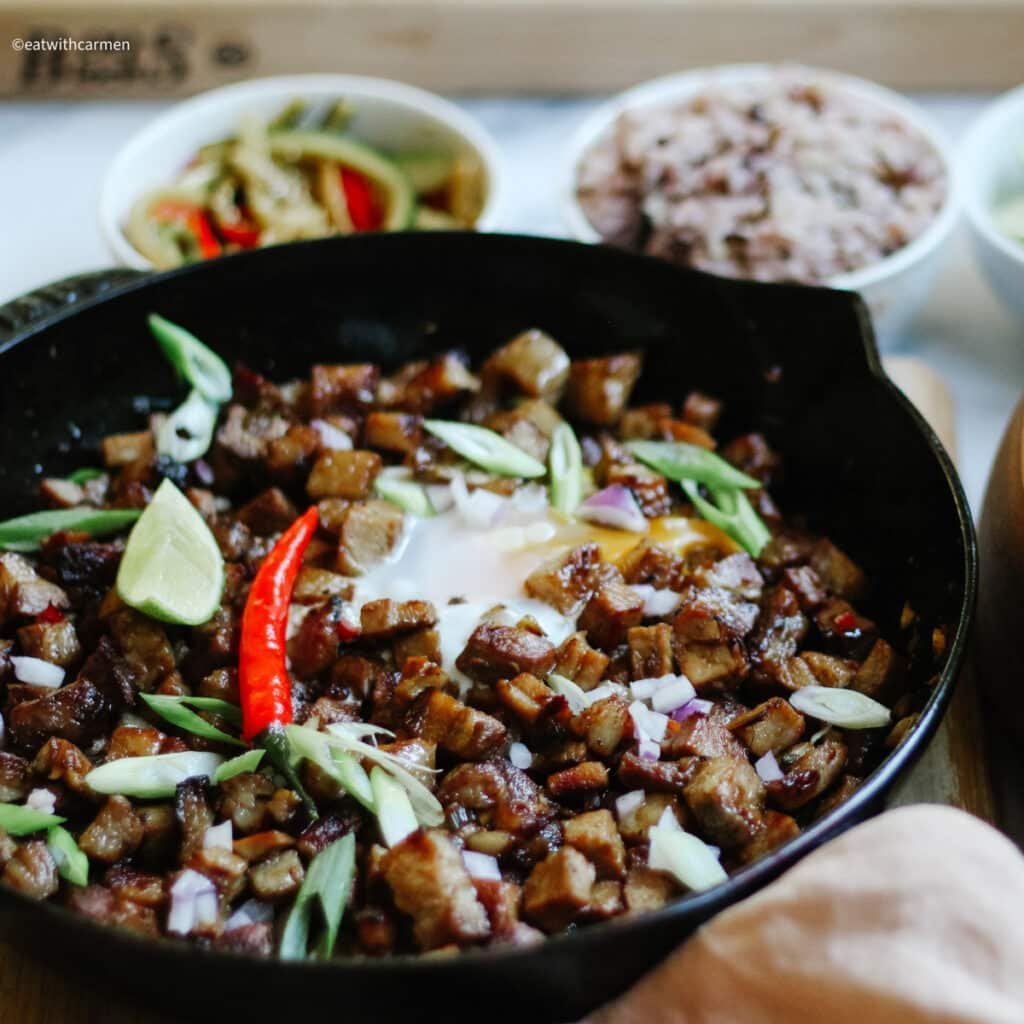 Pork Belly Sisig without liver or mayo