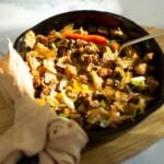 chicken sisig with chicharron