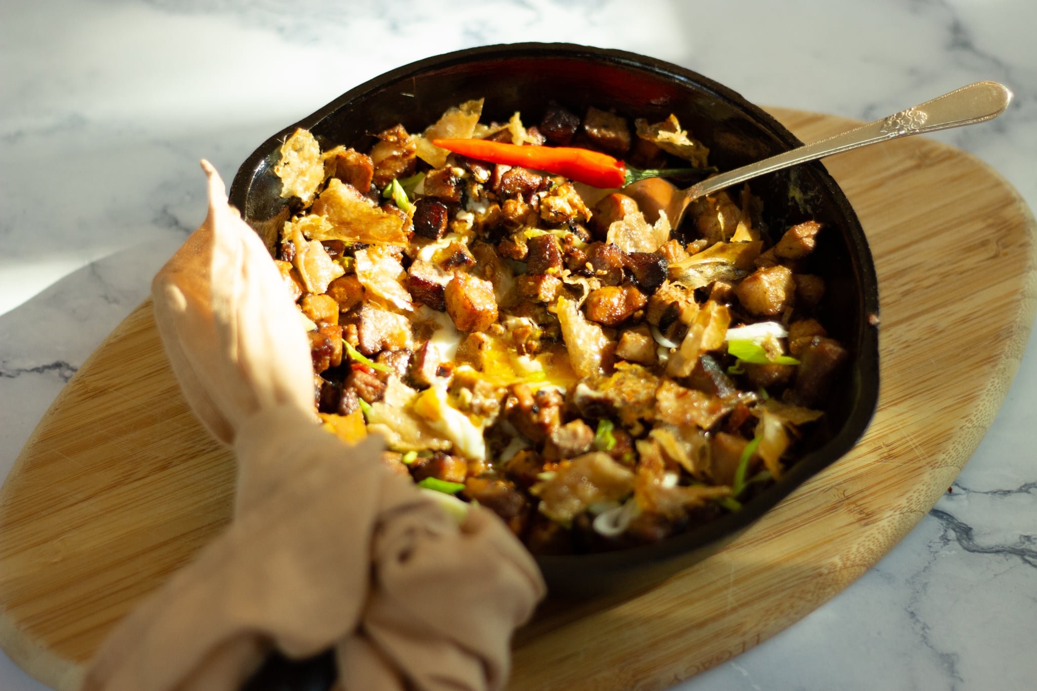chicken sisig with chicharron chicken sisig with chicharron