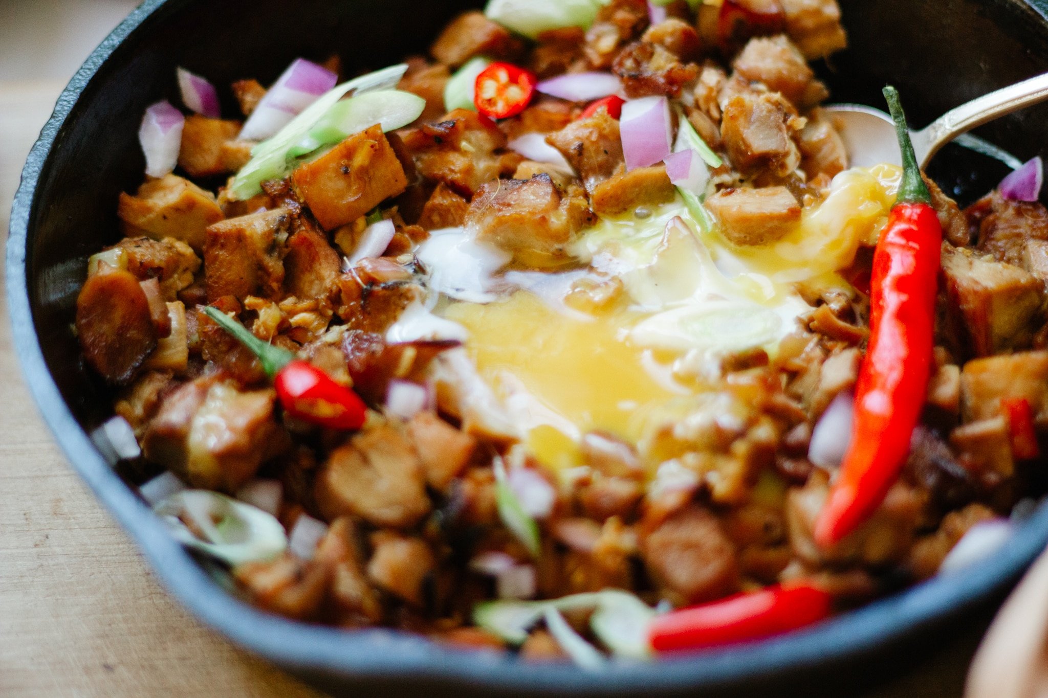 chicken thigh sisig