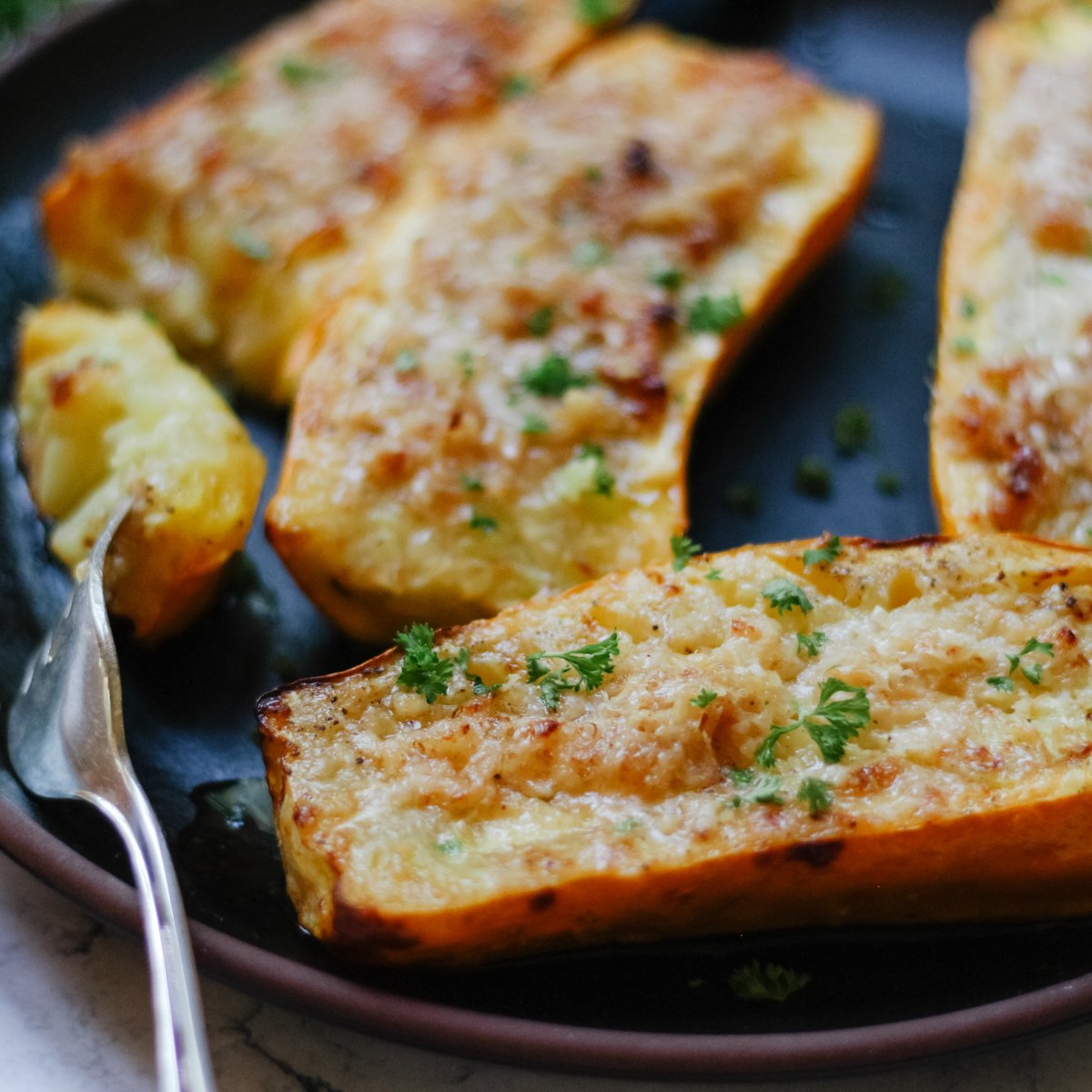 zucchini with parmesan crust, thanksgiving side dish idea
