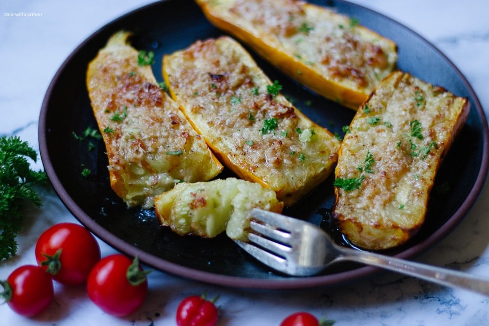 Air Fryer Zucchini Parmesan - Eat With Carmen