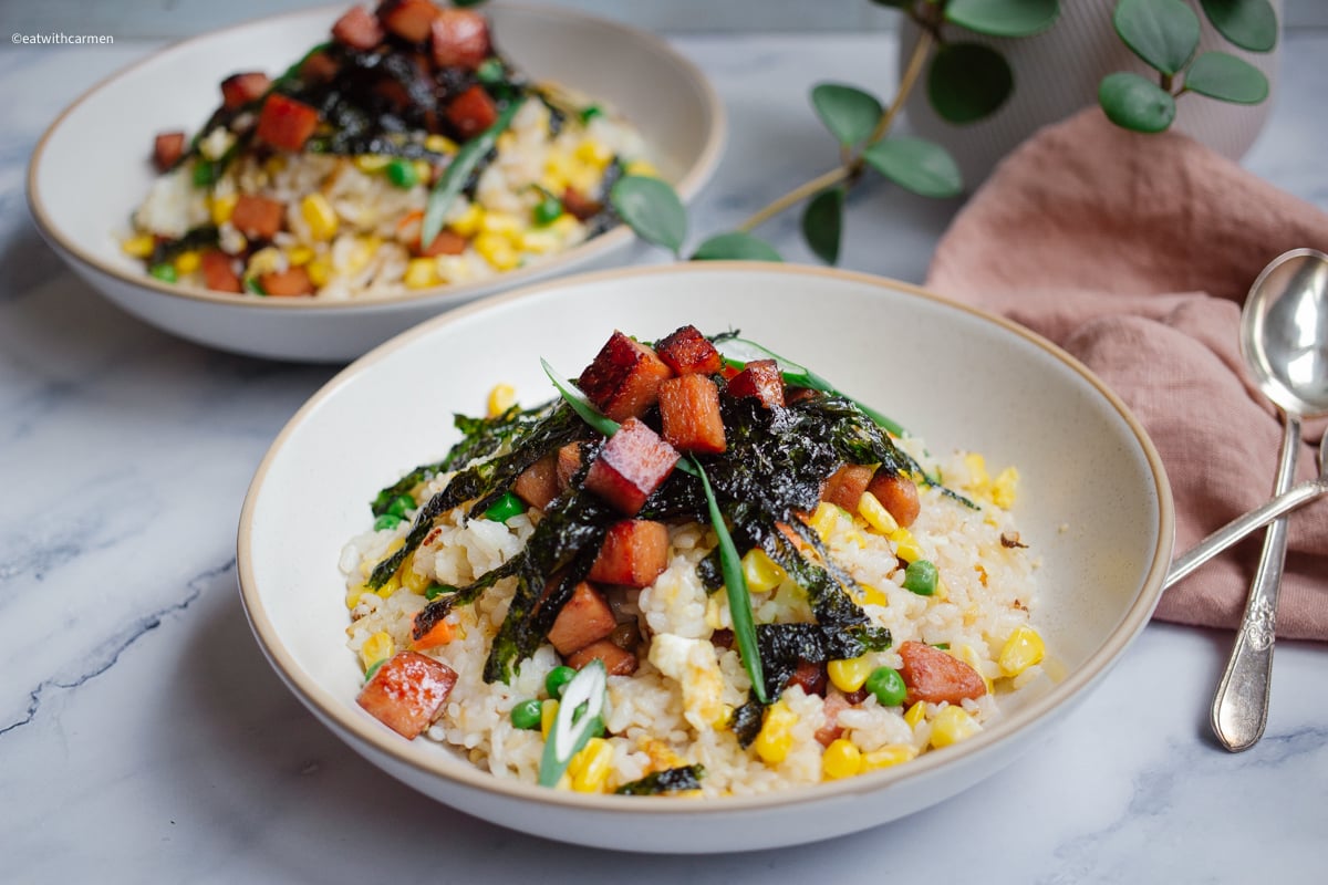 eat with carmen spam fried rice recipe