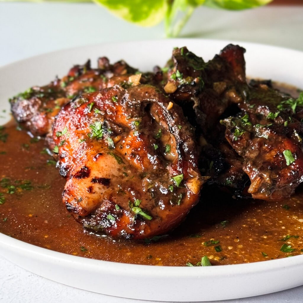 maple balsamic chicken thighs