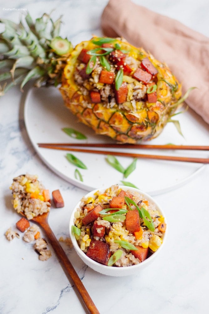 pineapple fried rice with spam
