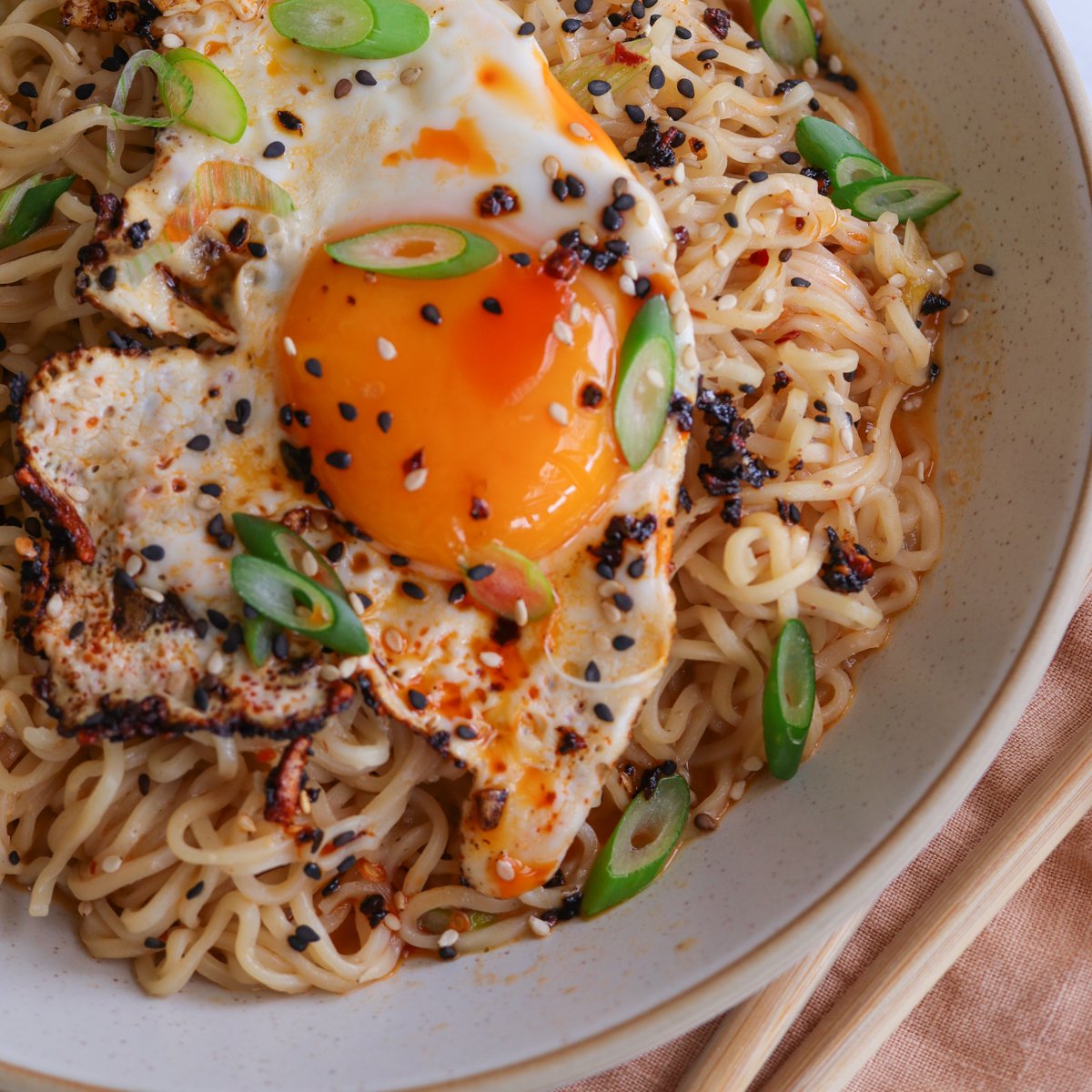 Roasted Garlic Miso Butter Noodles