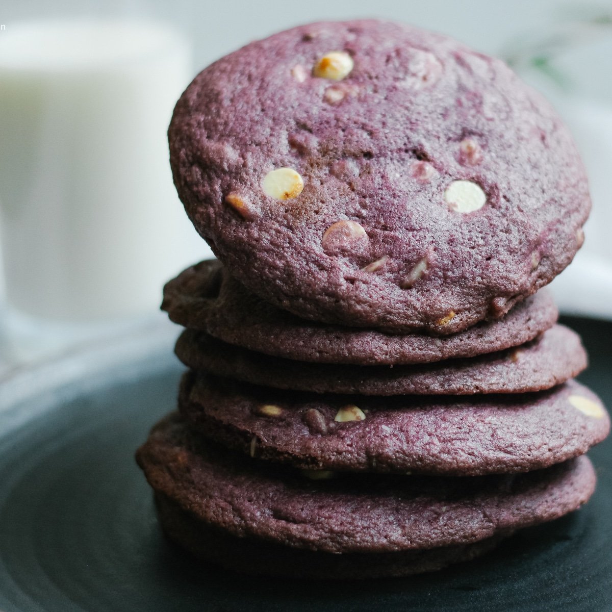 ube cookies with white chocolate christmas dessert recipe