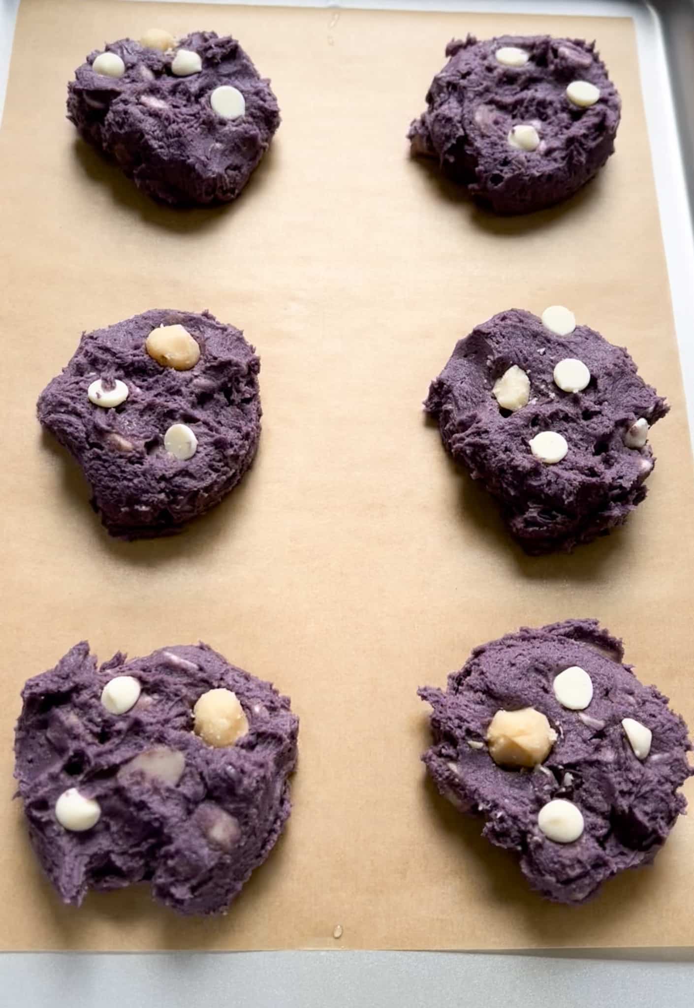 baked ube cookies