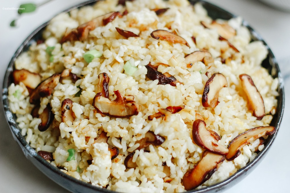 mushroom golden fried rice