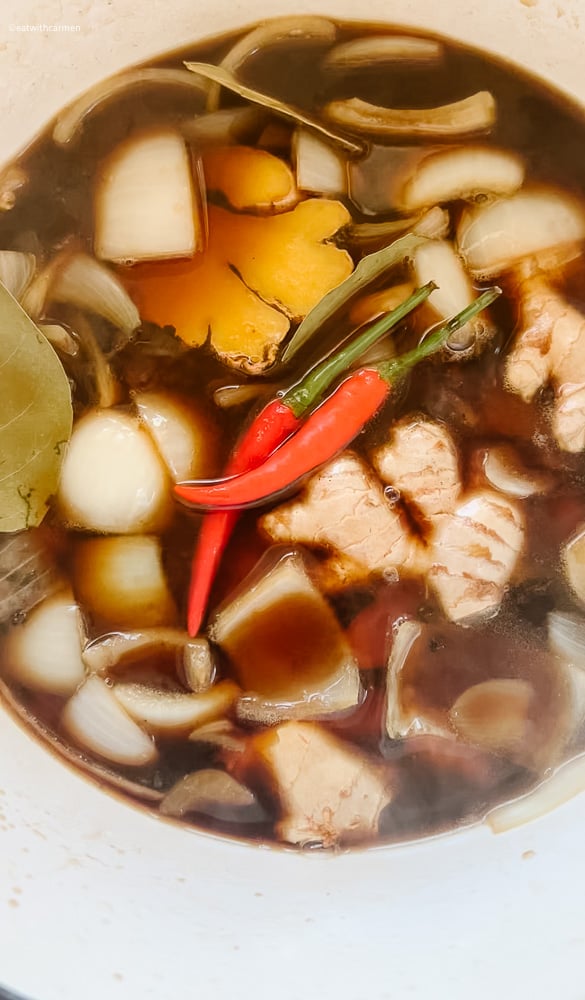 pork adobo braising liquid