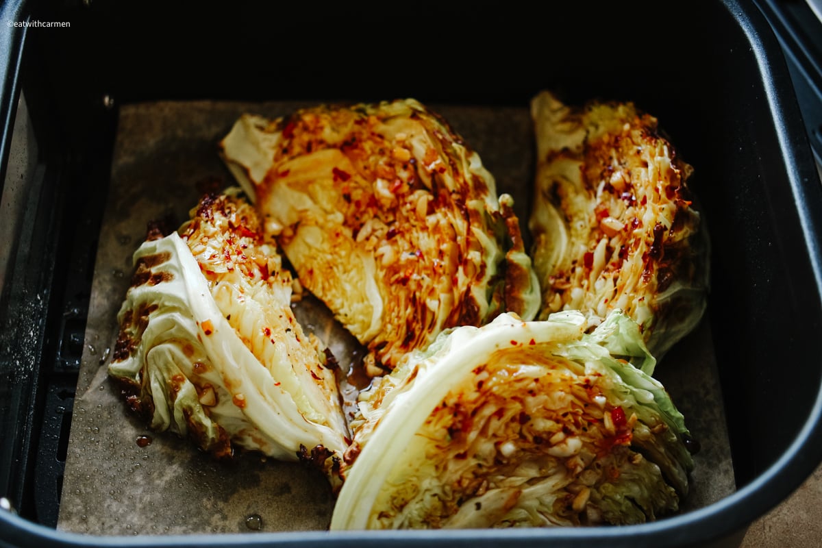 braised cabbage air fryer