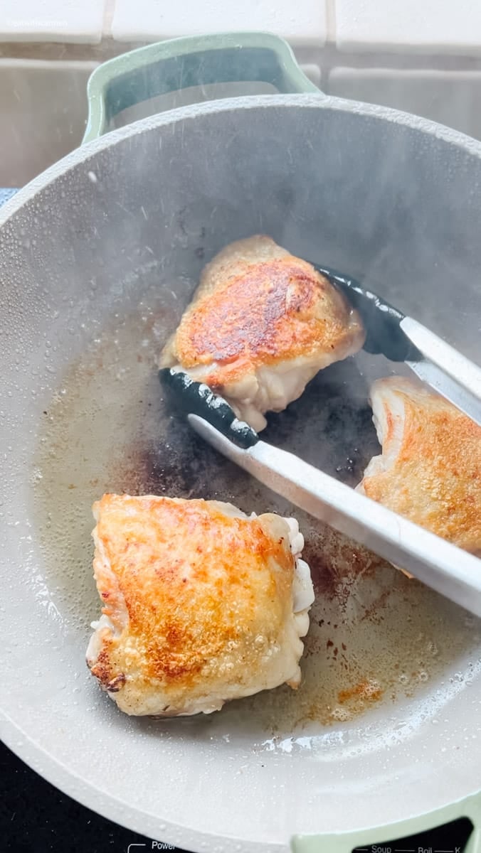 sear the chicken