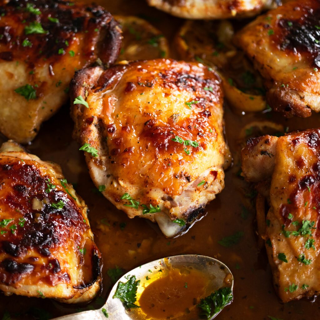 baked lemon pepper chicken thighs