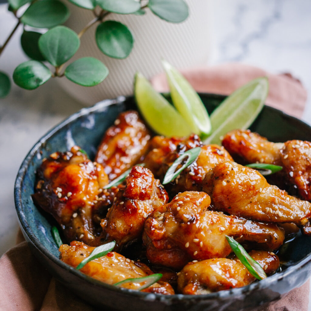 honey garlic chicken wings