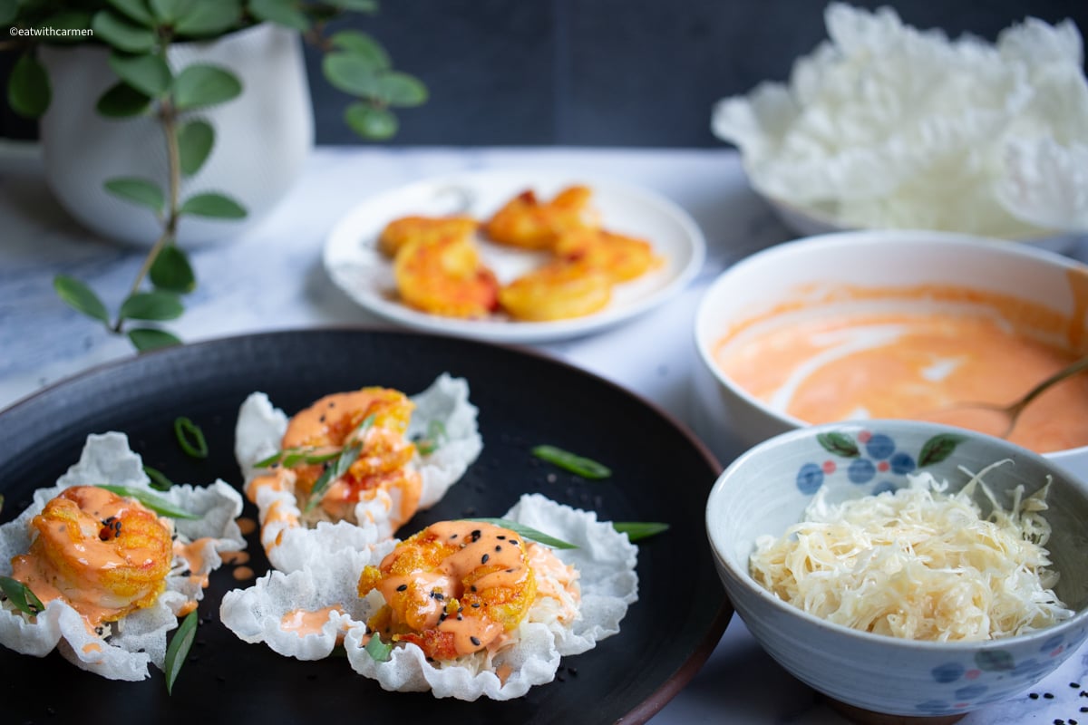 Crispy Shrimp Rice Paper Bites - Jasmine and Tea