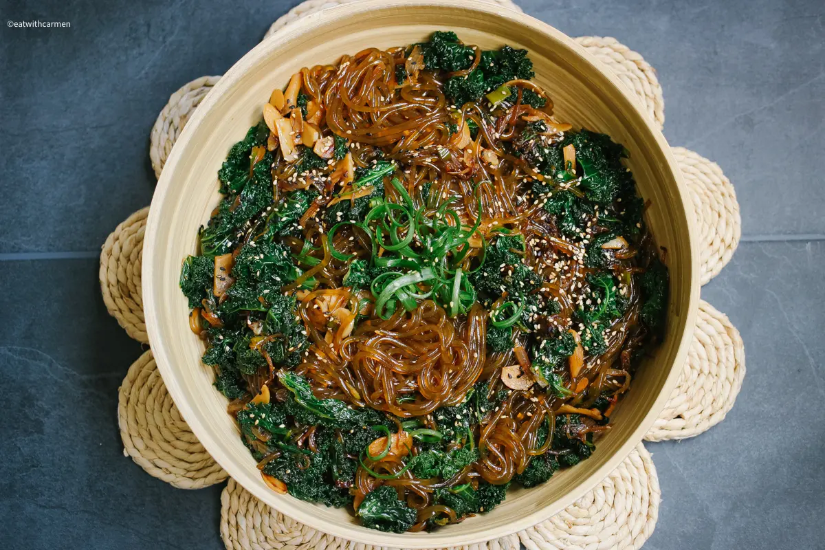 sesame sweet potato glass noodles