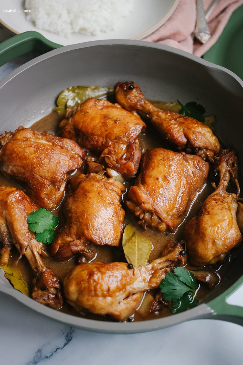 classic filipino chicken adobo with rice what is adobo chicken
