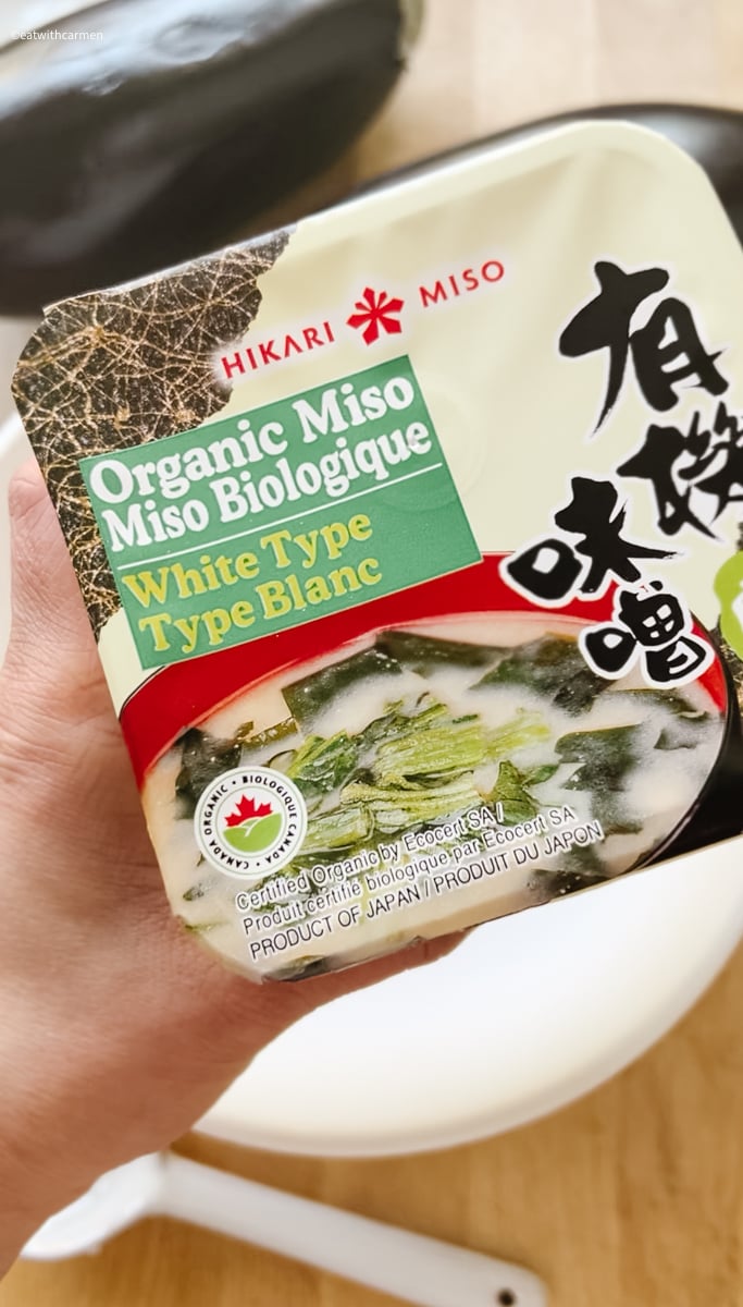 Crispy Miso Glazed Eggplant (Air Fry or Baked)