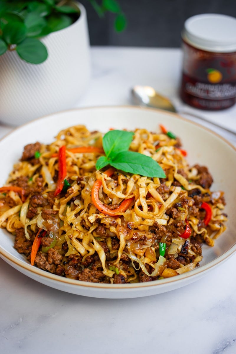beef noodle stir fry