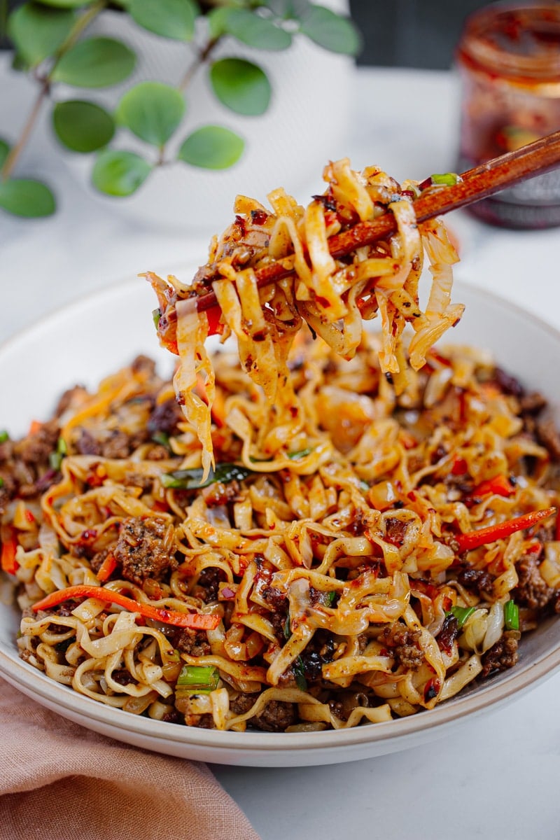 ground beef stir fry noodles