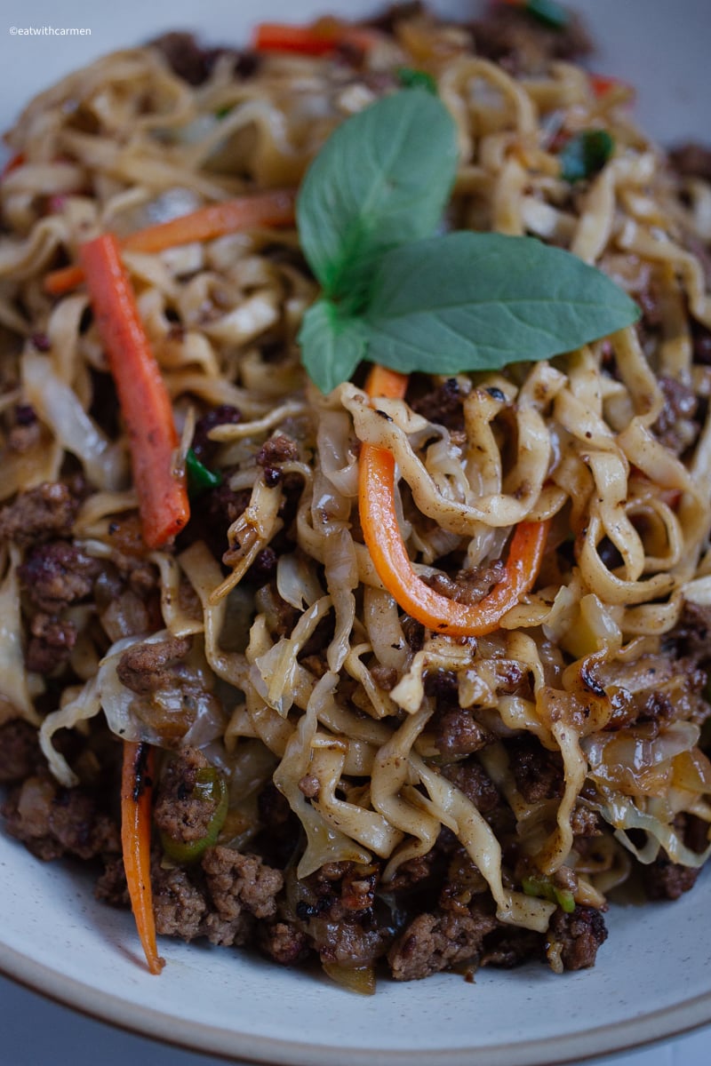 ground beef stir fry noodles
