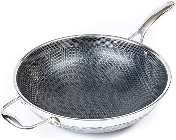 HexClad wok for garlic fried rice sinangag Filipino cooking