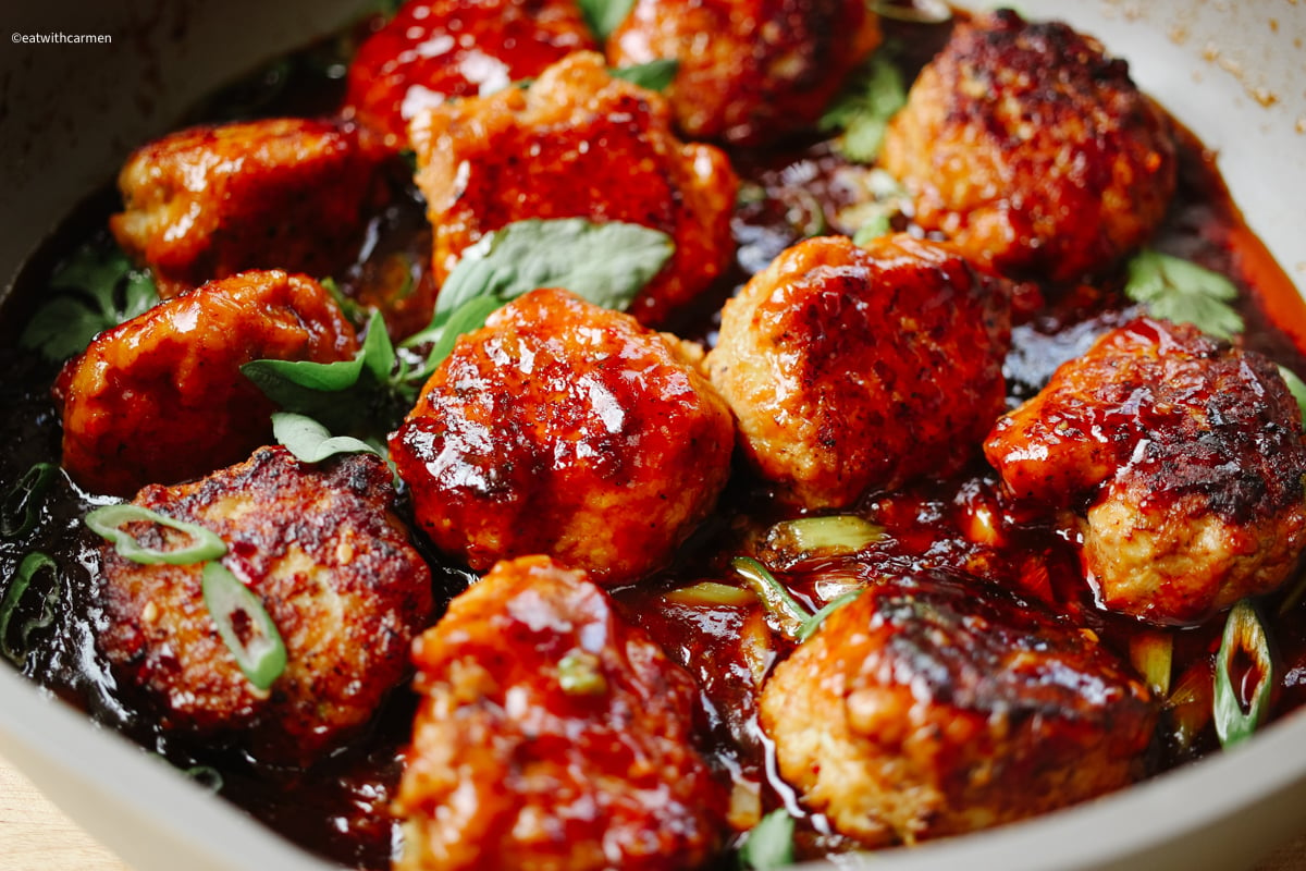 orange glazed meatballs recipe