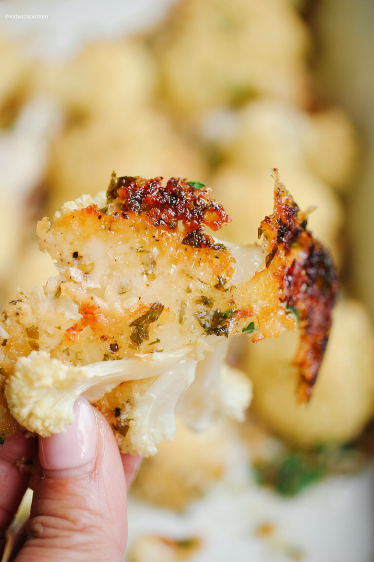 Roasted Parmesan Crusted Cauliflower Recipe