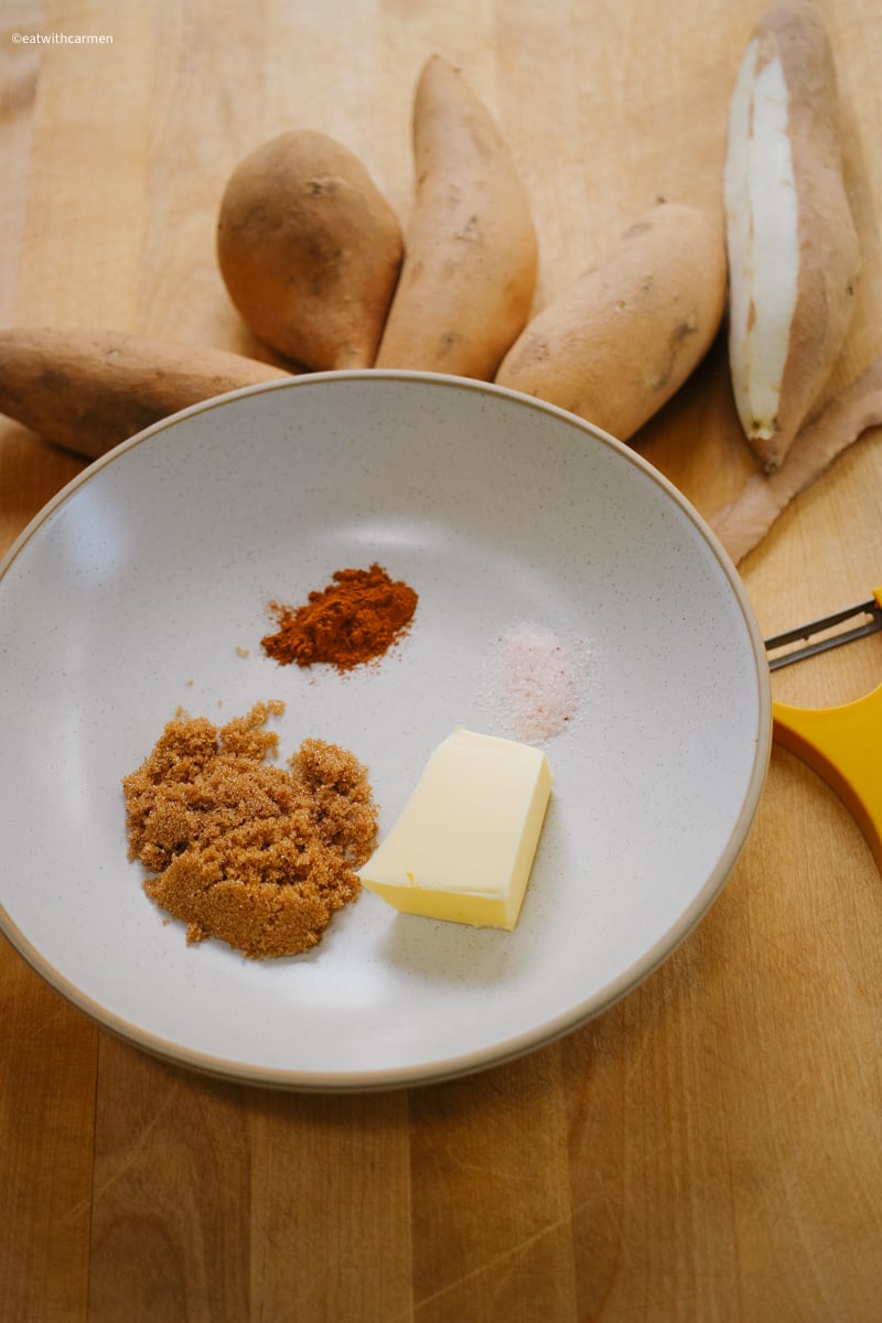 smashed sweet potatoes ingredients