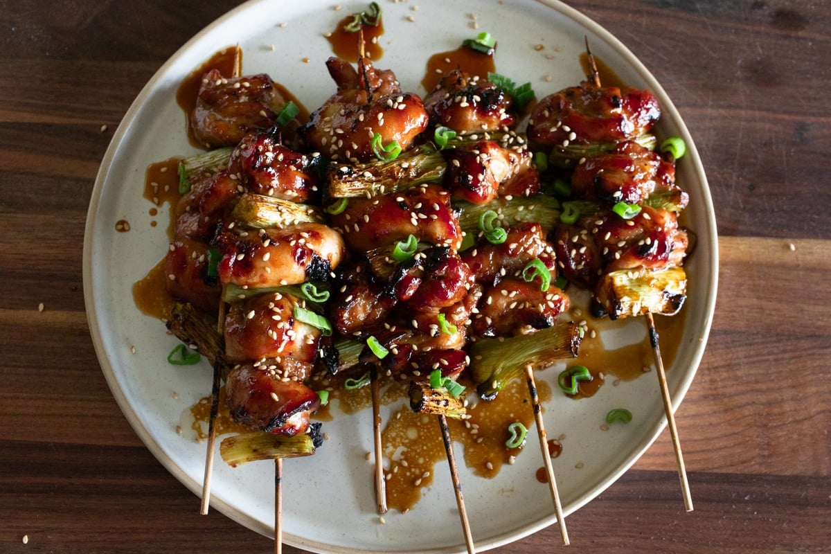 teriayki chicken skewers