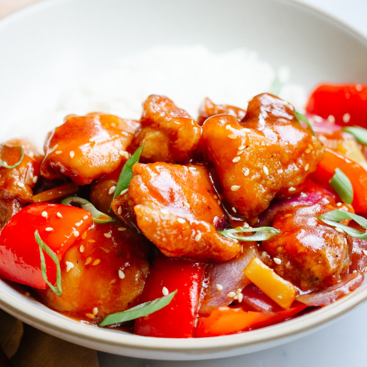 sweet and sour chicken cozy fall dinner recipe