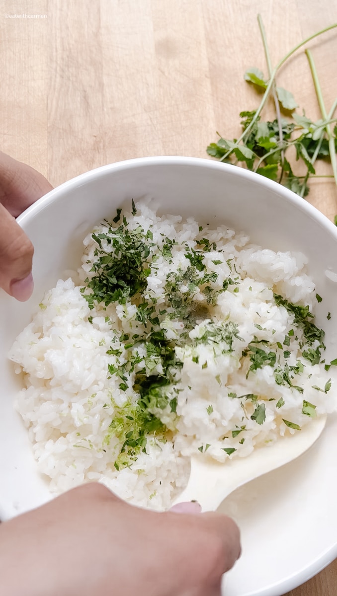 easy cilantro lime rice