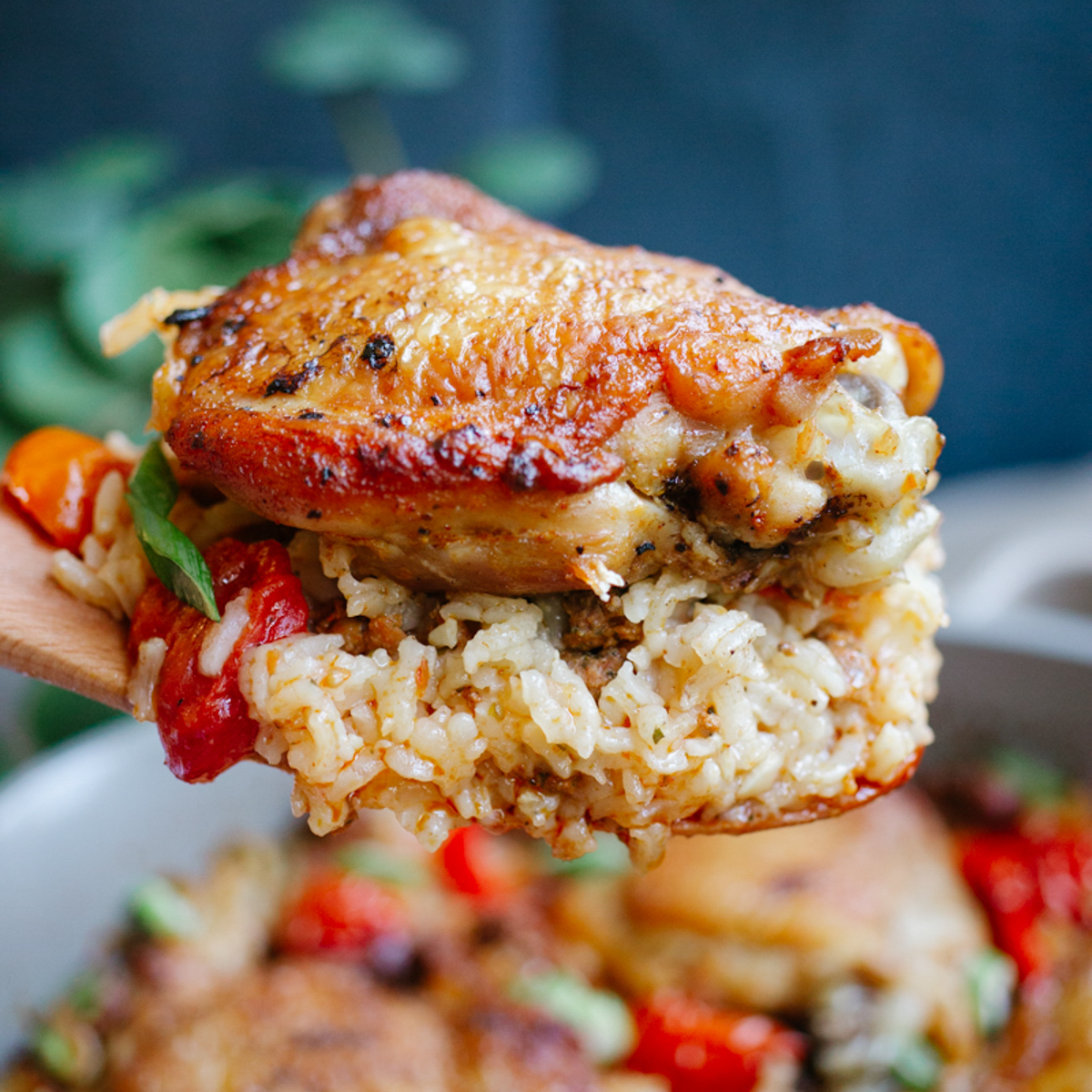 Easy One Pot Spanish Chicken and Rice with Chorizo