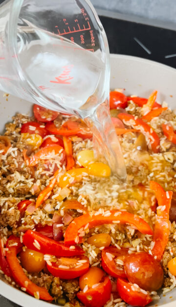 Easy One Pot Spanish Chicken and Rice with Chorizo