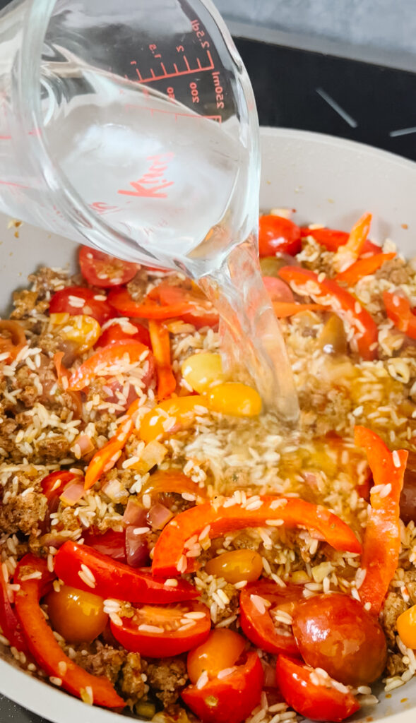 Easy One Pot Spanish Chicken and Rice with Chorizo