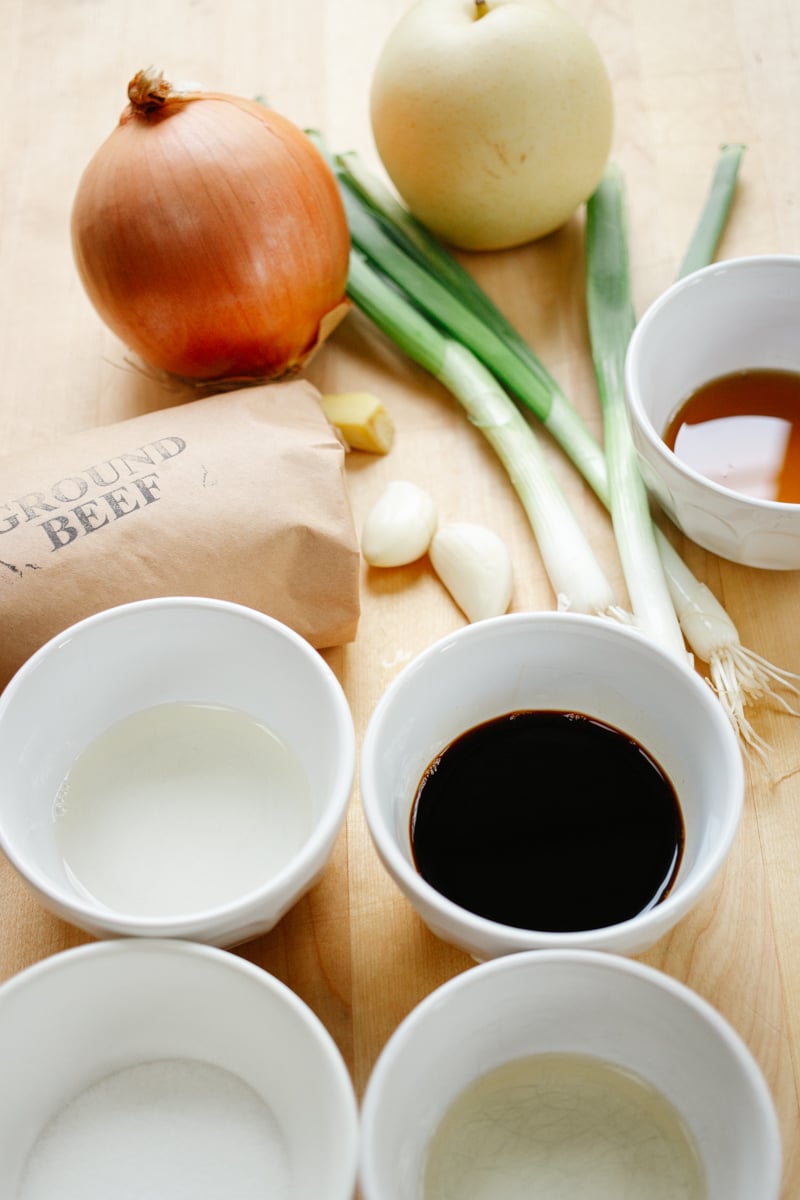 bulgogi beef ingredients. 