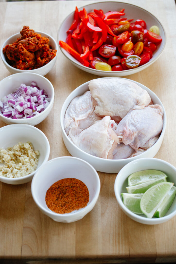 Easy One Pot Spanish Chicken and Rice with Chorizo