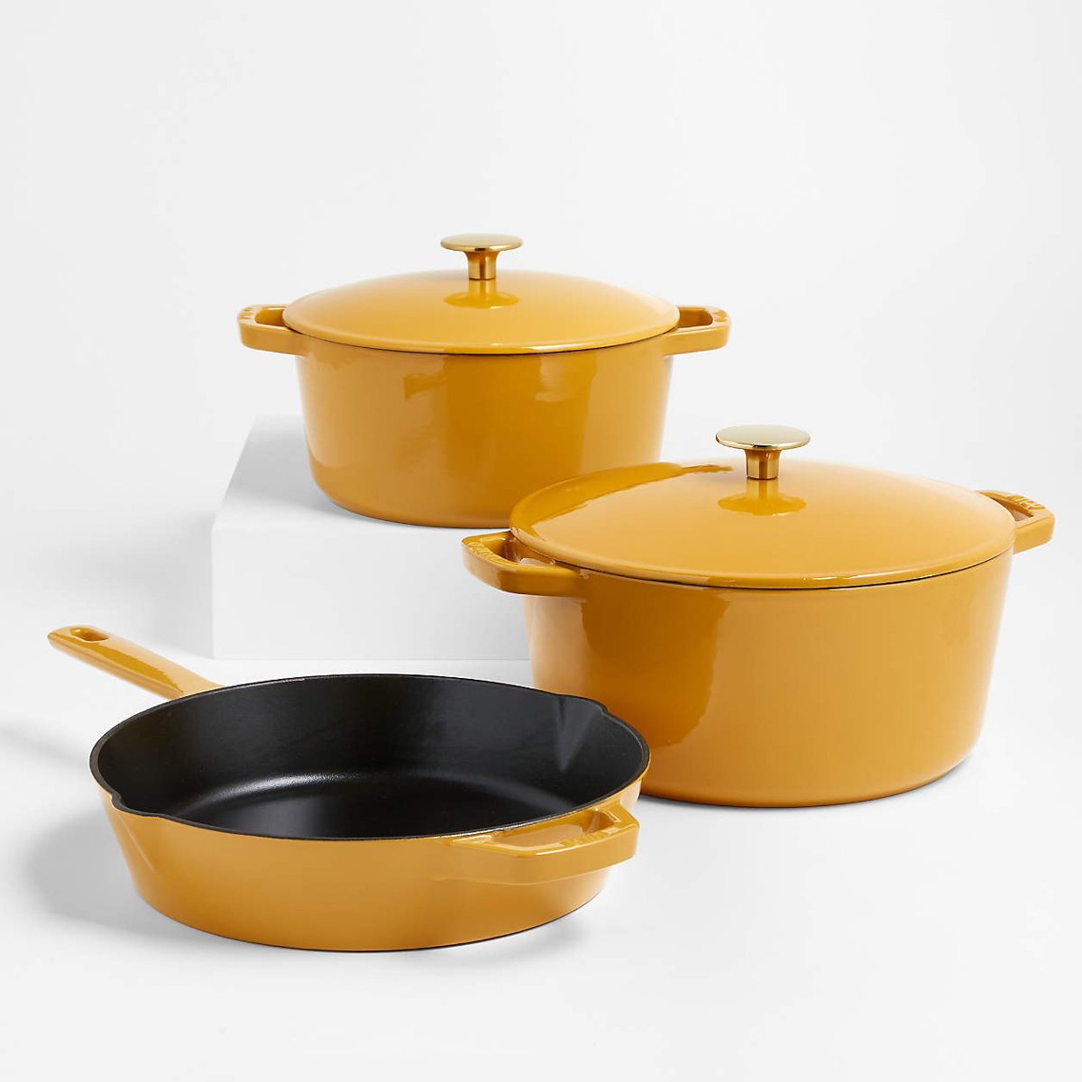 Technique Enameled Cast Iron 5-piece Cookware Set 