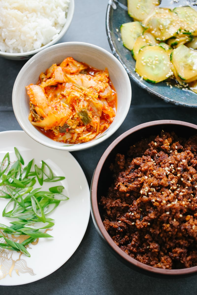 spicy beef bulgogi rice bowl