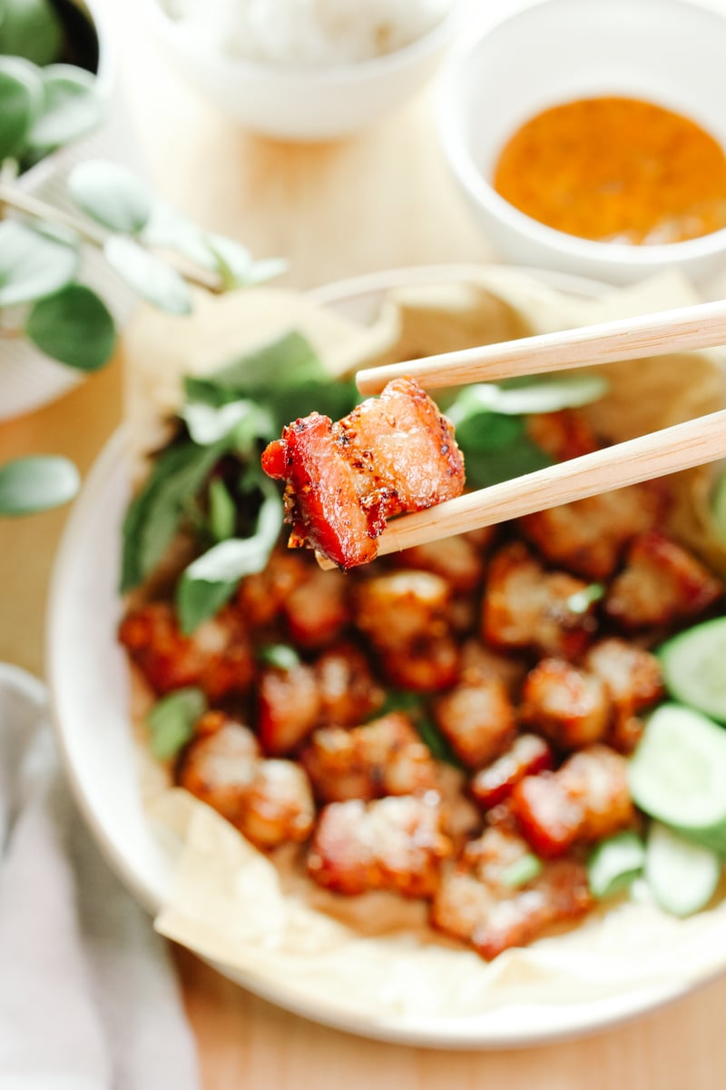 crispy air fryer pork belly