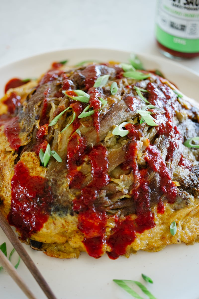 filipino omelette with eggplant