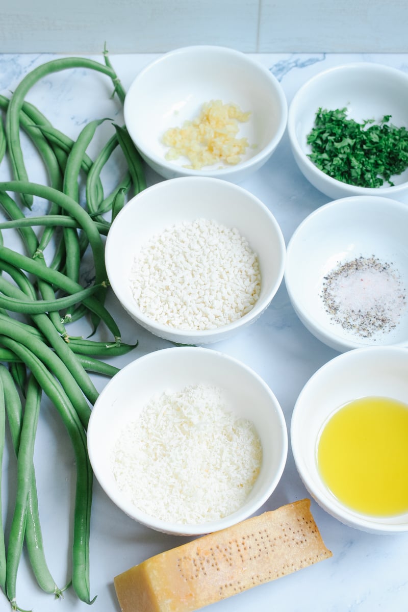 air fryer parmesan green beans