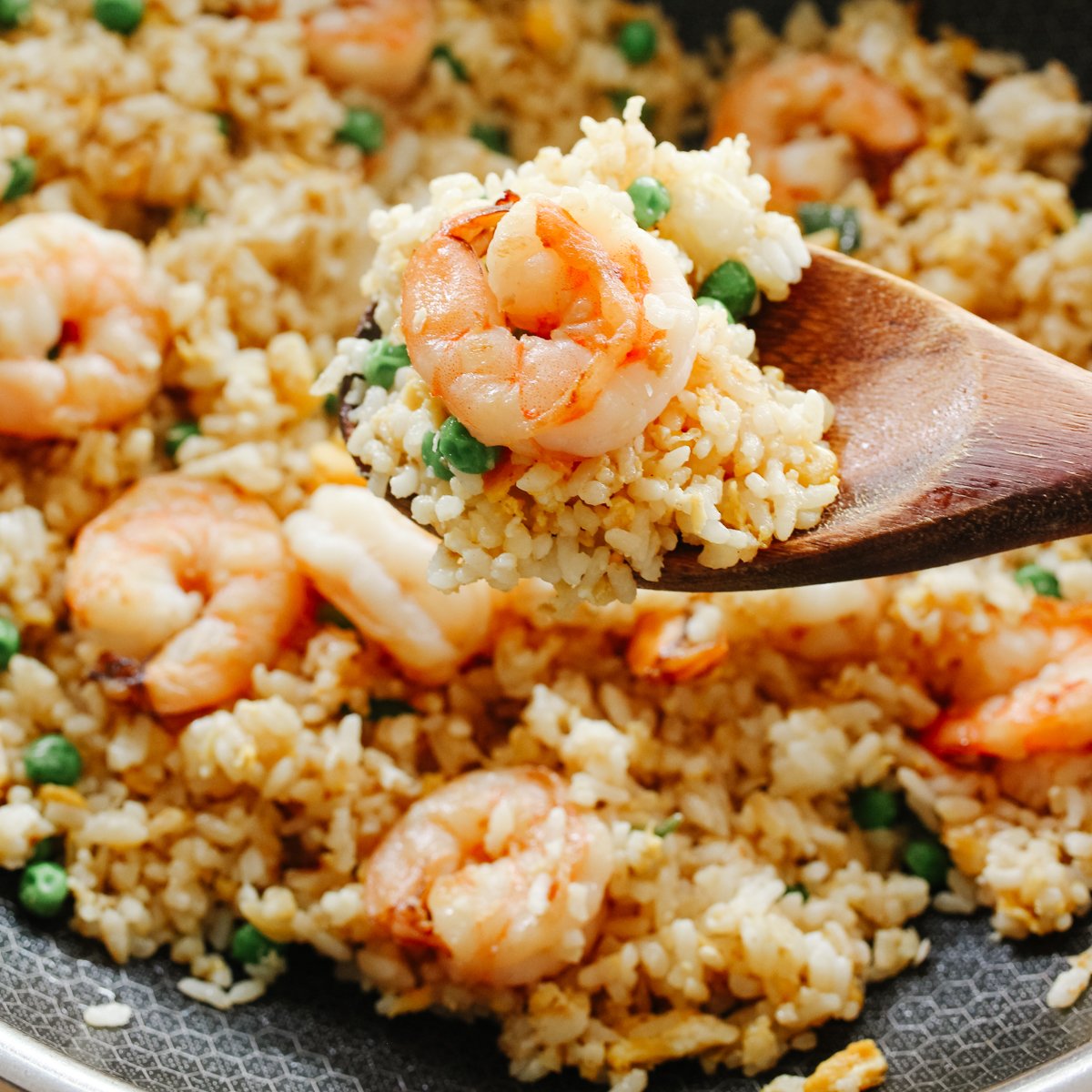  shrimp fried rice for a quick Christmas seafood dinner idea