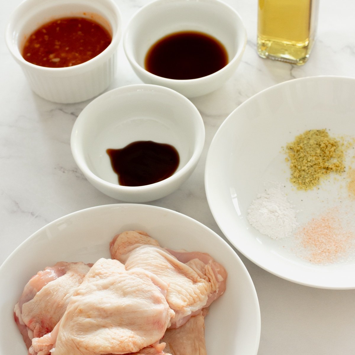 ingredients for sweet chili chicken