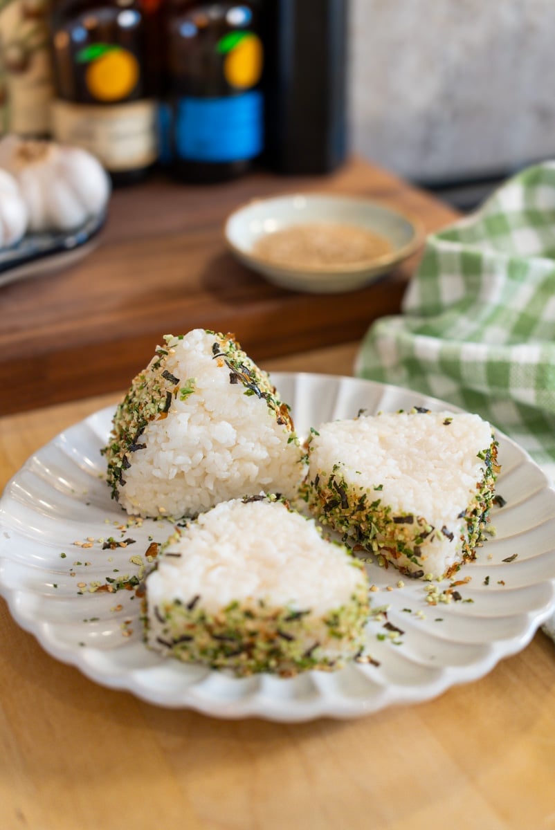 Onigiri with salmon