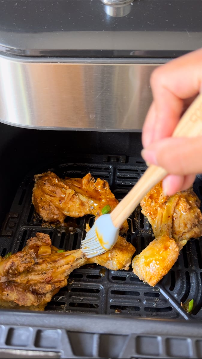 baste the orange ginger chicken drumsticks